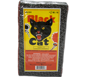 80/16 Black Cat Firecrackers
